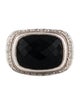 David Yurman Onyx & Diamond Waverly Cocktail Ring