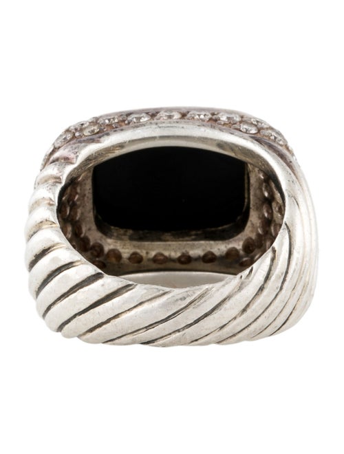 David Yurman Onyx & Diamond Waverly Cocktail Ring
