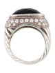 David Yurman Onyx & Diamond Waverly Cocktail Ring