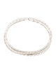 David Yurman 18K 4.57ctw Diamond Sculpted Cable Flex Three Row Bracelet