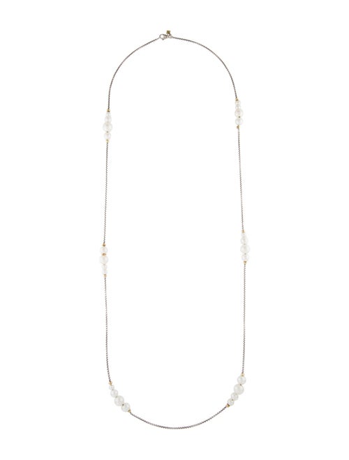 David Yurman Pearl Station Necklace