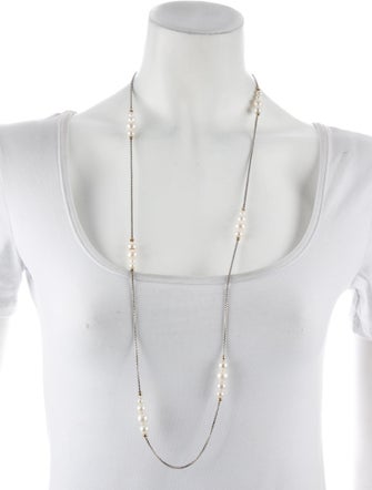 David Yurman Pearl Station Necklace