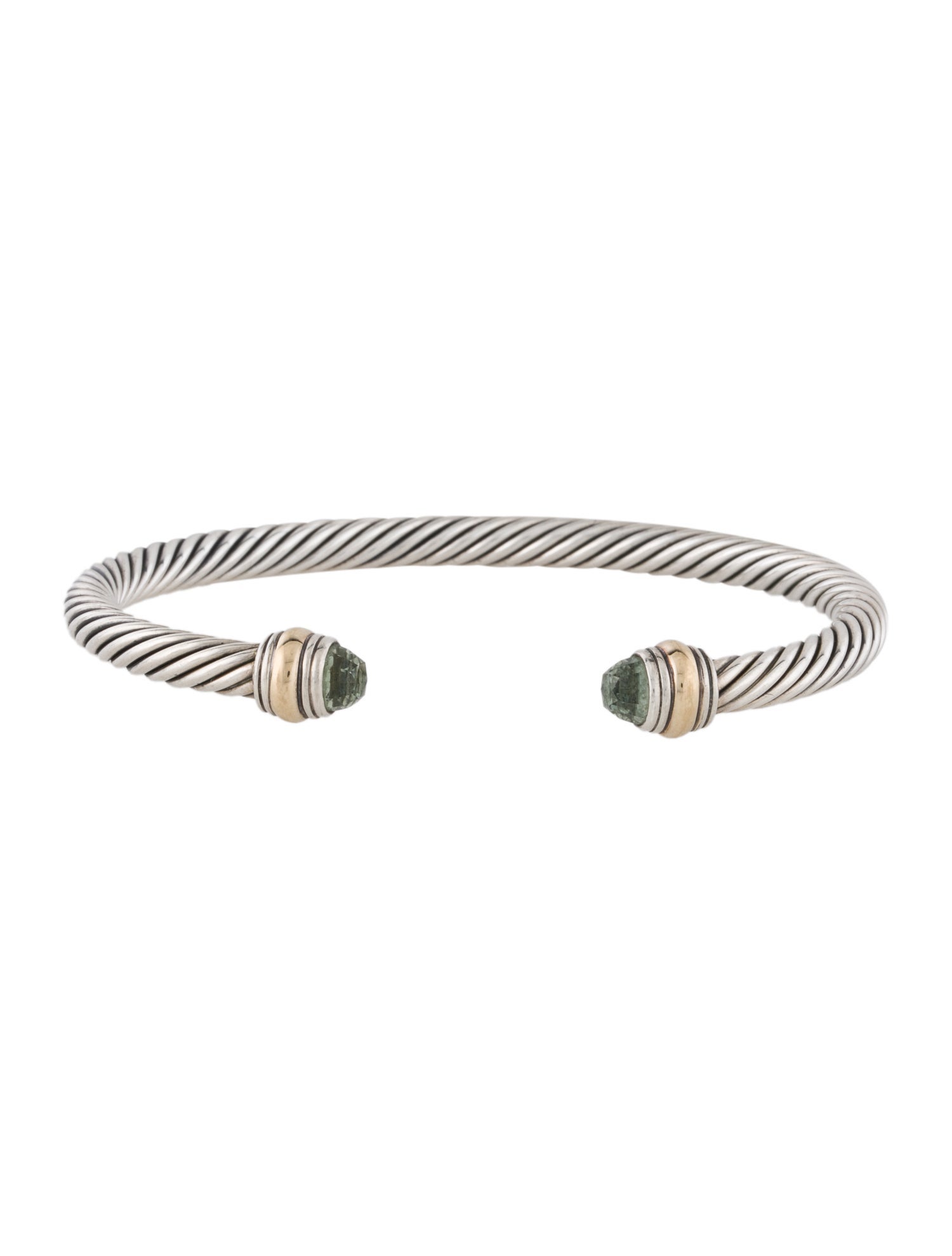 David Yurman Prasiolite Cable Cuff Bracelet