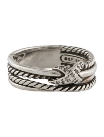David Yurman Diamond X Crossover Band