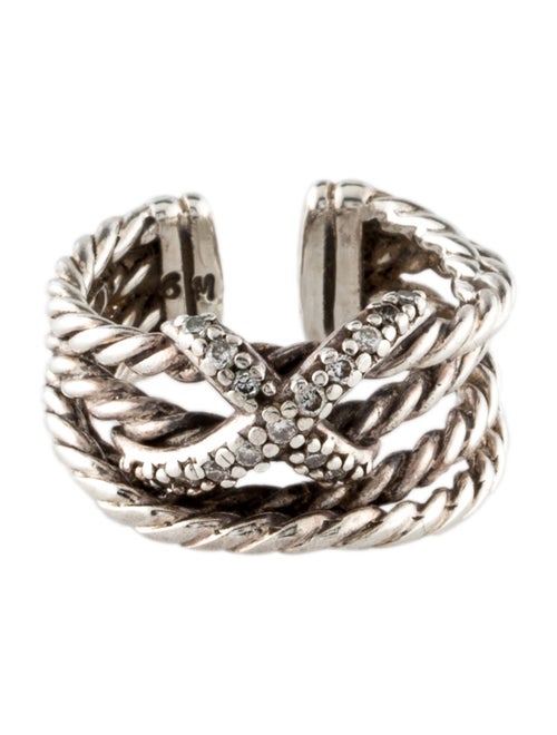 David Yurman Diamond X Crossover Open Band