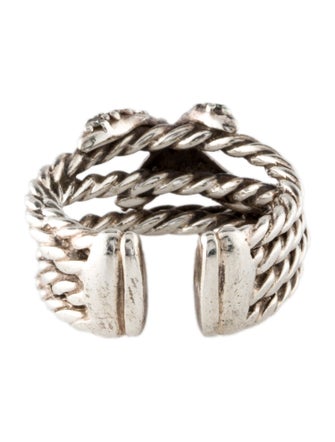 David Yurman Diamond X Crossover Open Band