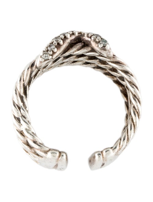 David Yurman Diamond X Crossover Open Band