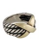David Yurman Two-Tone X Triple Row Band Ring