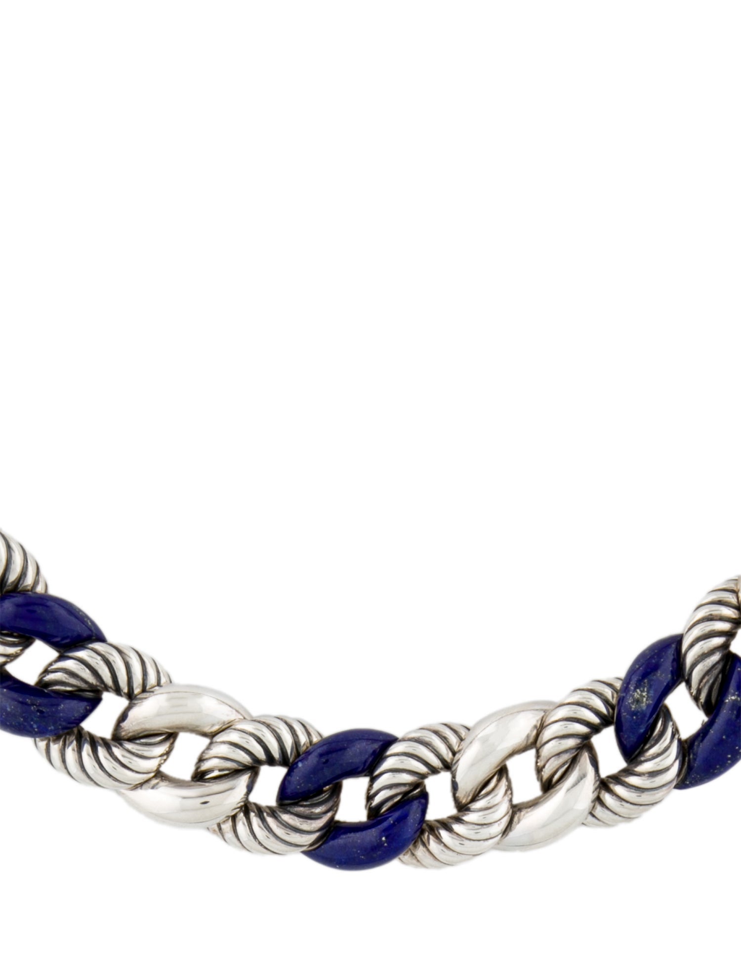 David Yurman Lapis Lazuli Collar Link Necklace