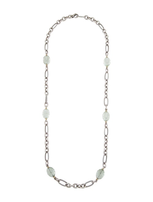 David Yurman Prasiolite Oval Link Necklace