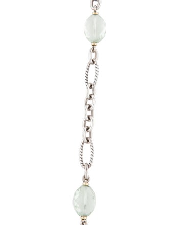 David Yurman Prasiolite Oval Link Necklace