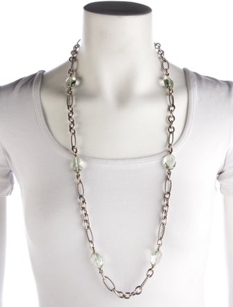 David Yurman Prasiolite Oval Link Necklace