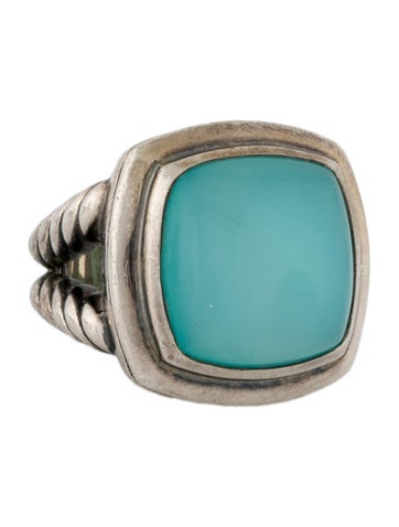 David Yurman Signet Ring Chalcedony 7