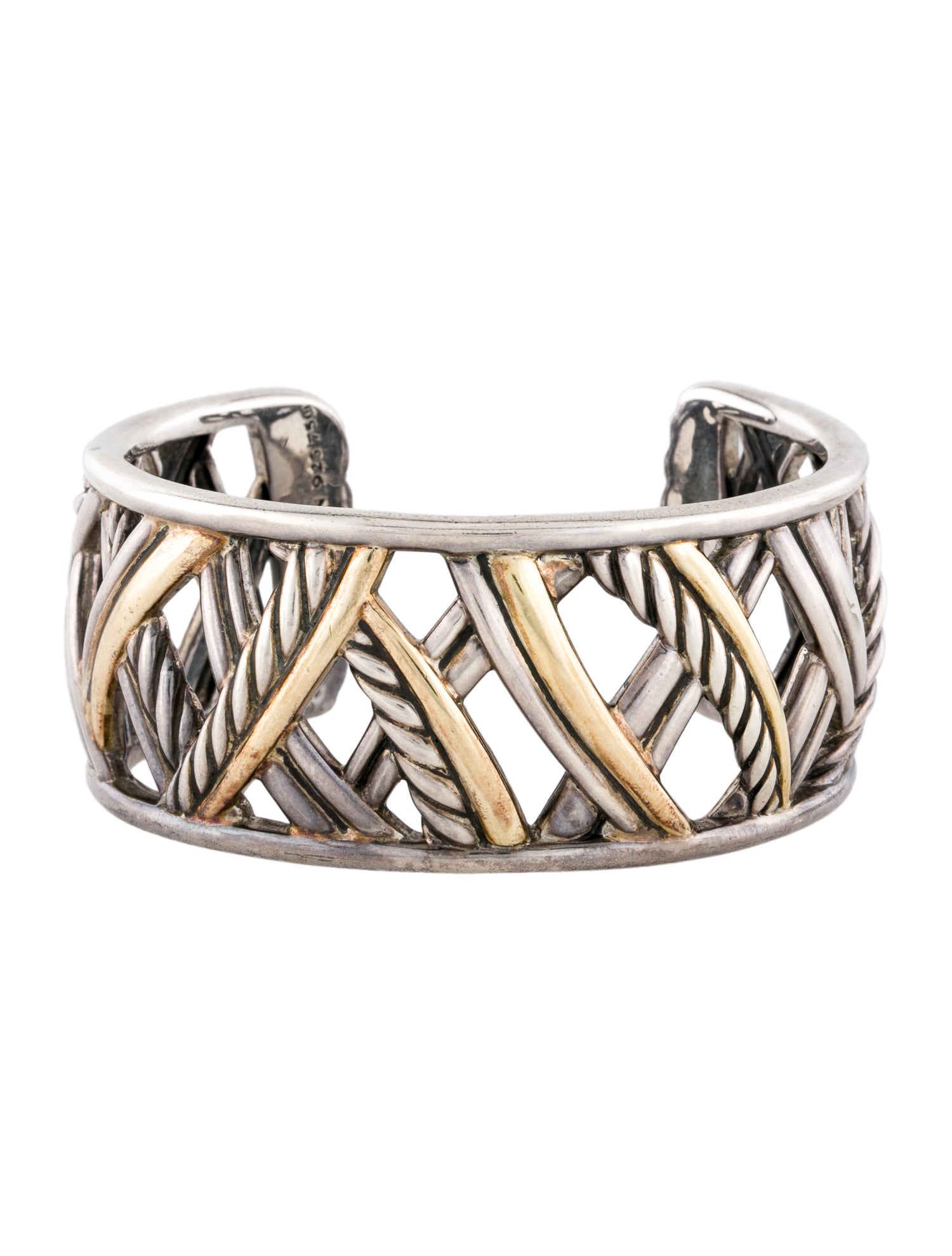 Christian Dior Faux Pearl Diorific Hinged Extra Wide Cuff