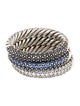 David Yurman Diamond & Sapphire Stack Ring Set