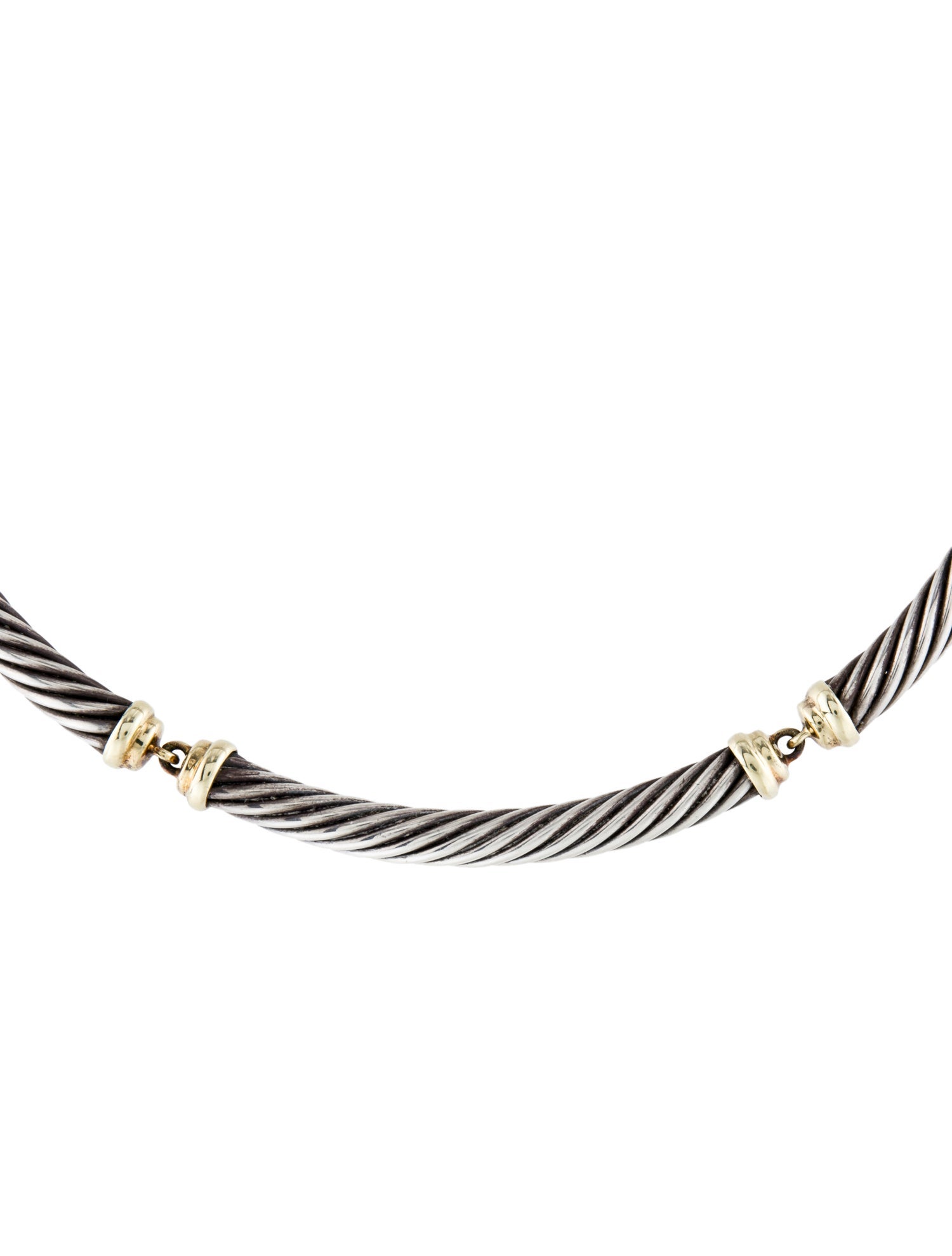 David Yurman Two-Tone Metro Collar Necklace