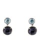 David Yurman Topaz & Black Orchid Châtelaine Double Drop Earrings