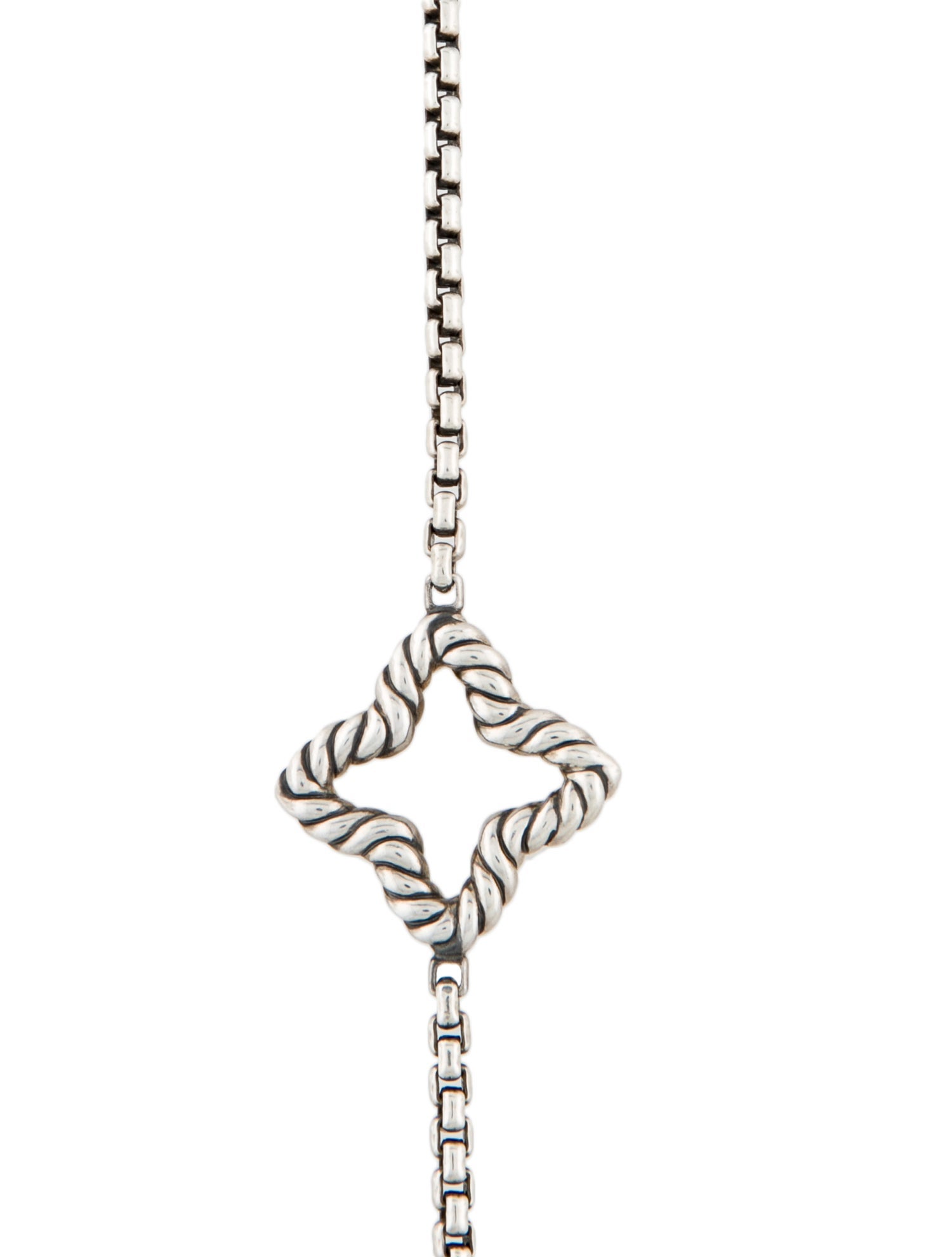 David Yurman Venetian Quatrefoil Station Necklace