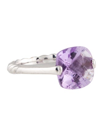 David Yurman 18K Amethyst Cocktail Ring