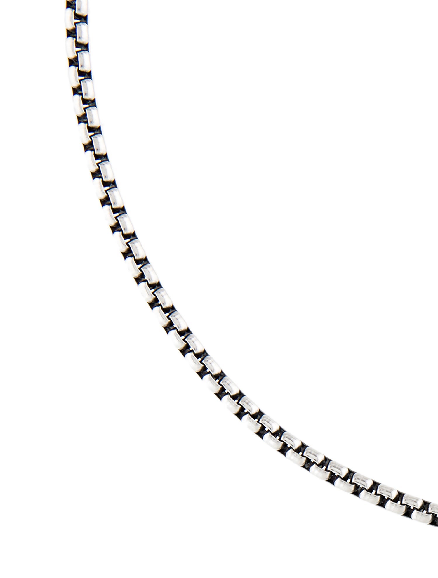 David Yurman Two Tone Box Chain Necklace