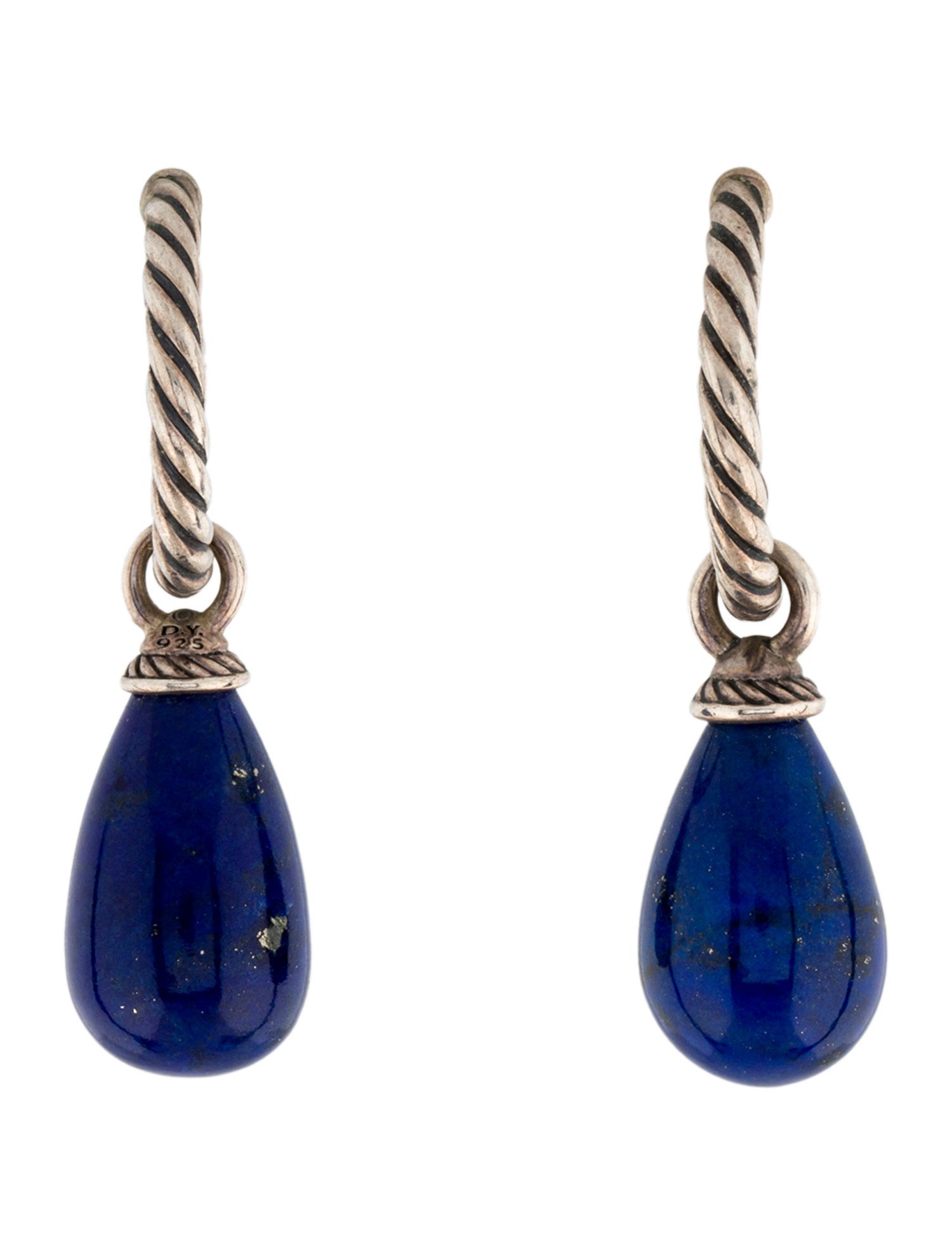 David Yurman Lapis Lazuli Color Classics Drop Earrings