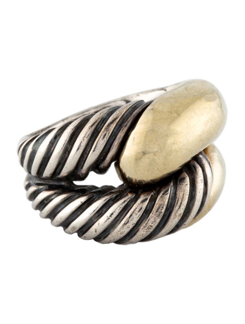 David Yurman Two-Tone Labyrinth Single Loop Ring
