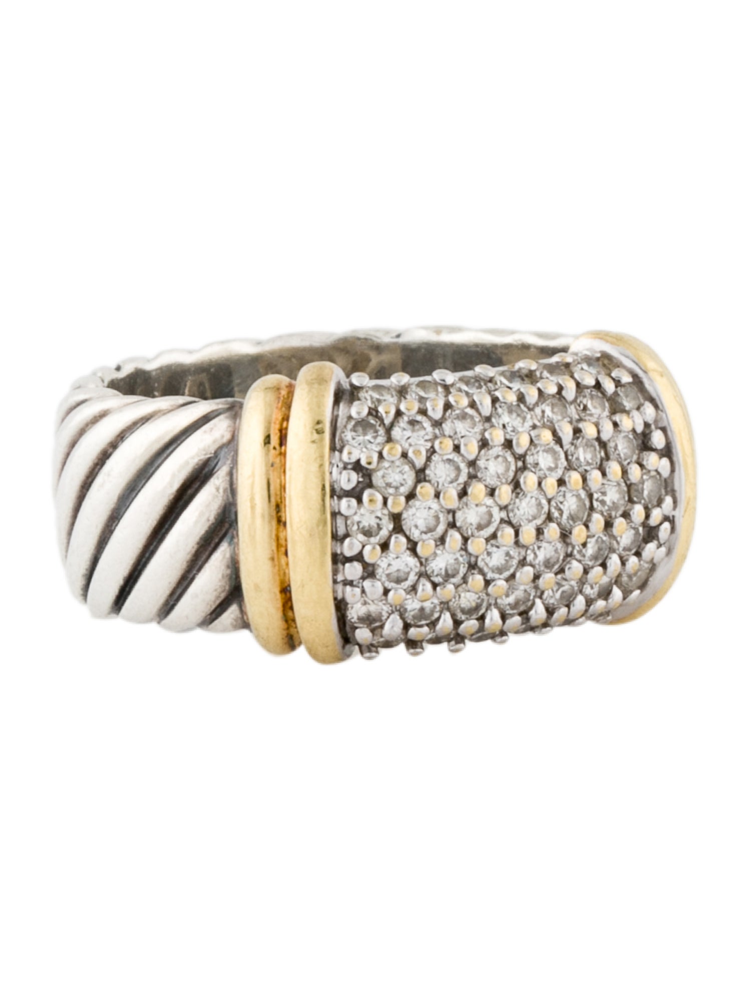 David Yurman Diamond Pavé Metro Band