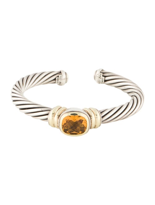 David Yurman Citrine Cable Cuff Bracelet