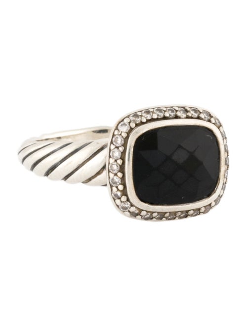 David Yurman Onyx & Diamond Cocktail Ring