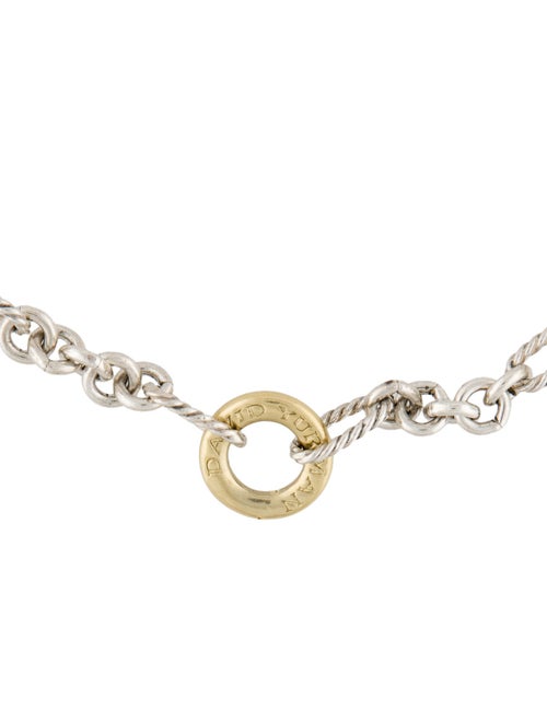 David Yurman Two-Tone Figaro Choker Chain Necklace