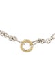 David Yurman Two-Tone Figaro Choker Chain Necklace