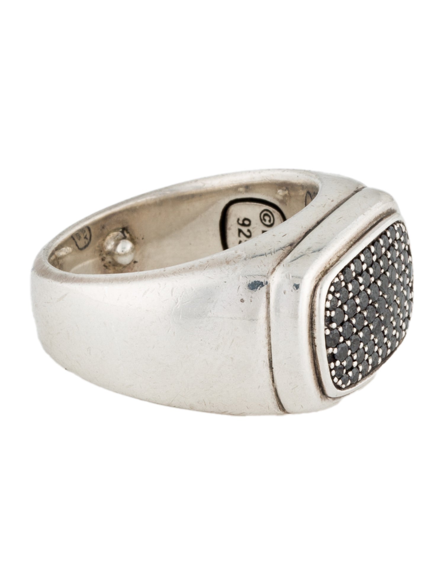 David Yurman Diamond Streamline Signet Ring