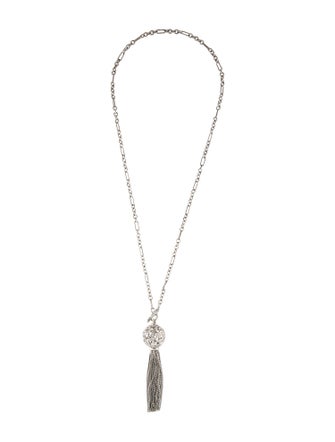 David Yurman 1.07ctw Diamond Tapestry Tassel Pendant Necklace