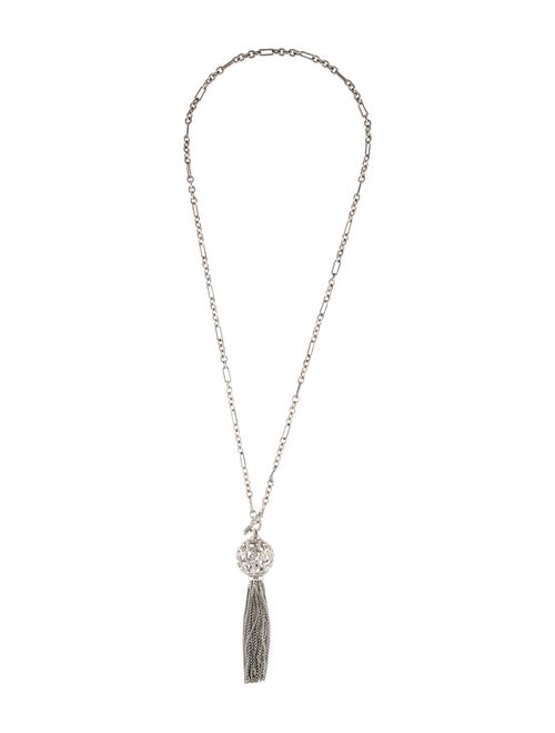 David Yurman 1.07ctw Diamond Tapestry Tassel Pendant Necklace