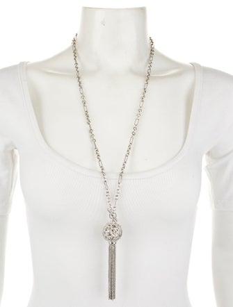 David Yurman 1.07ctw Diamond Tapestry Tassel Pendant Necklace