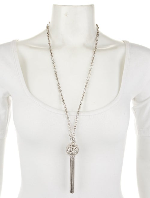 David Yurman 1.07ctw Diamond Tapestry Tassel Pendant Necklace