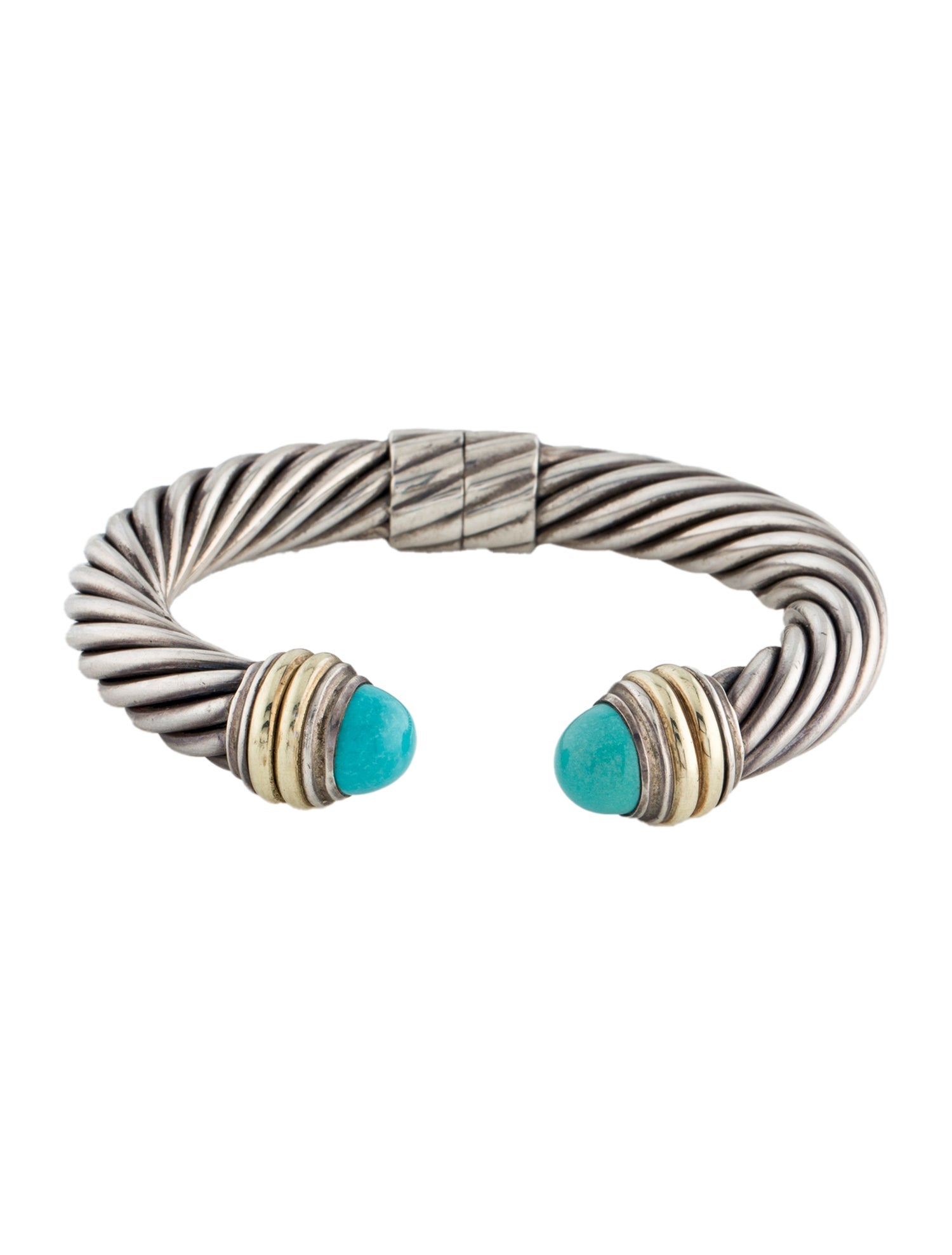 David Yurman Turquoise Classic Cable Bracelet