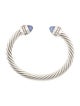 David Yurman Chalcedony & Diamond Cuff Bracelet