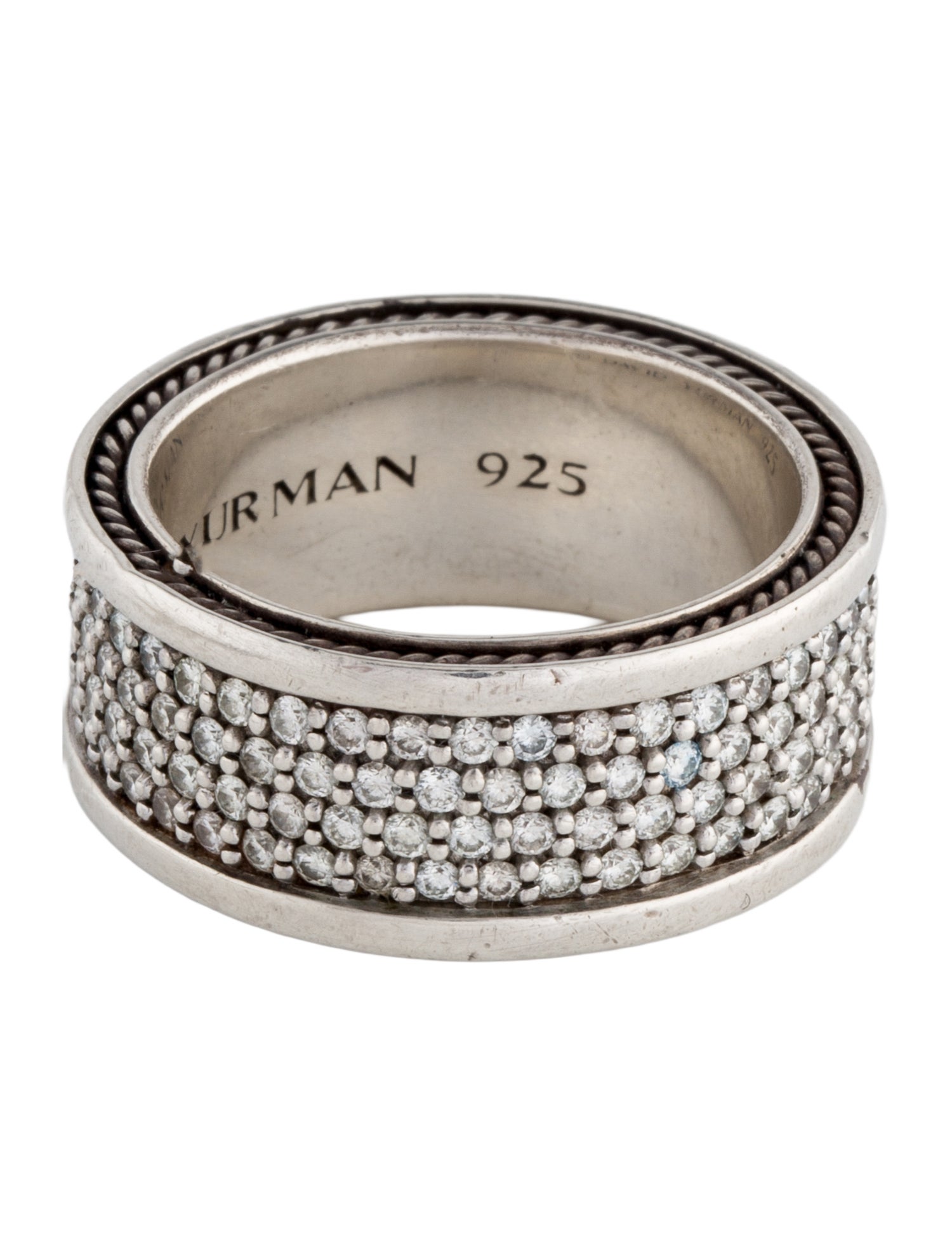 David Yurman 2.40ctw Diamond Four-Row Streamline Band