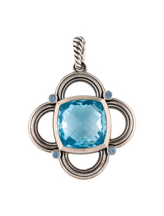 David Yurman Topaz & Sapphire Pendant
