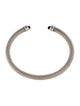 David Yurman Onyx & Diamond Classic Cable Bracelet