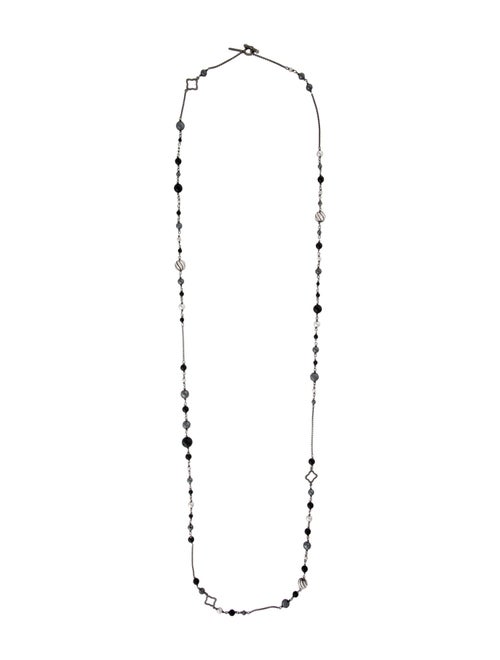 David Yurman Onyx & Hematine Elements Chain Necklace
