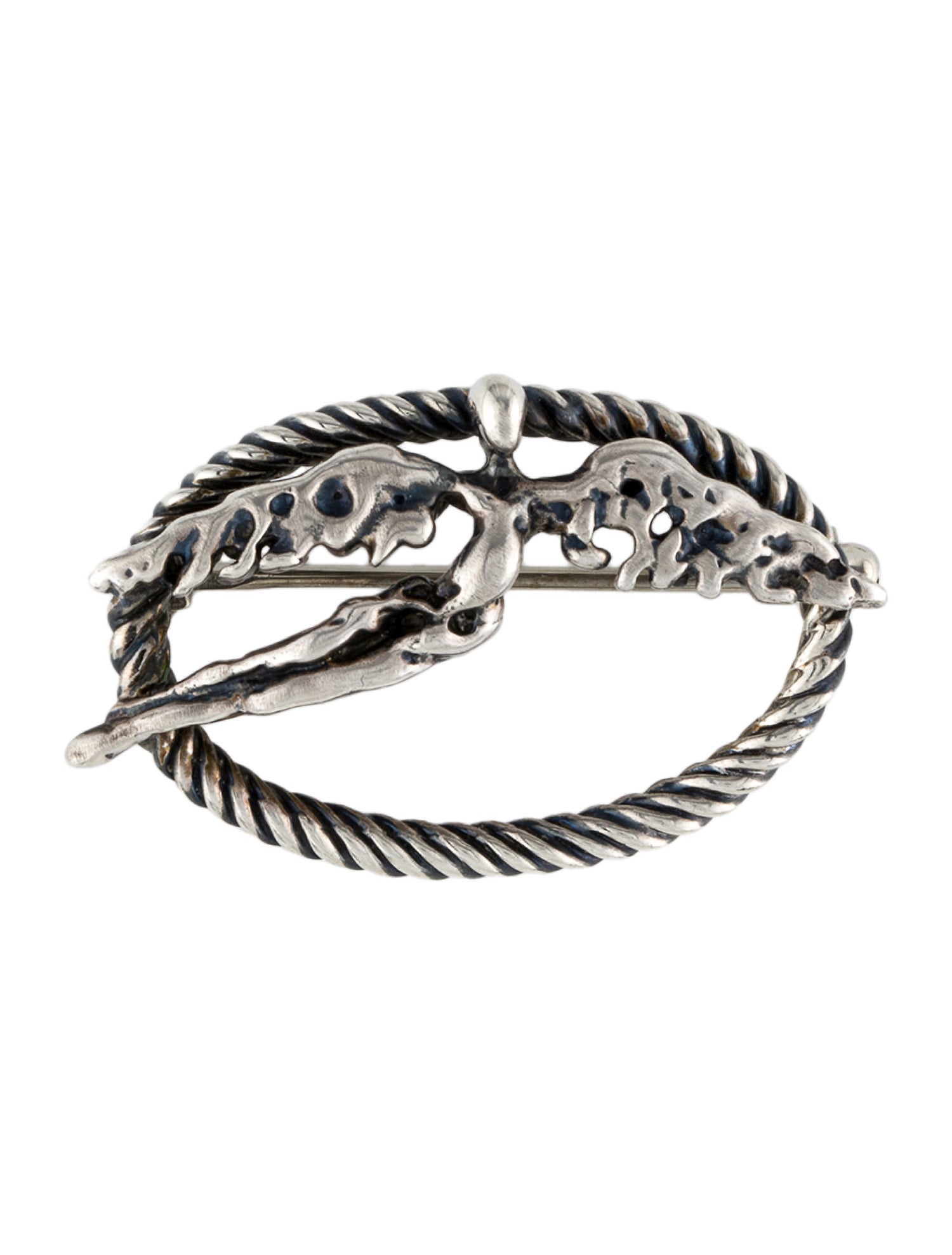 David Yurman Flying Angel Cable Brooch Pin
