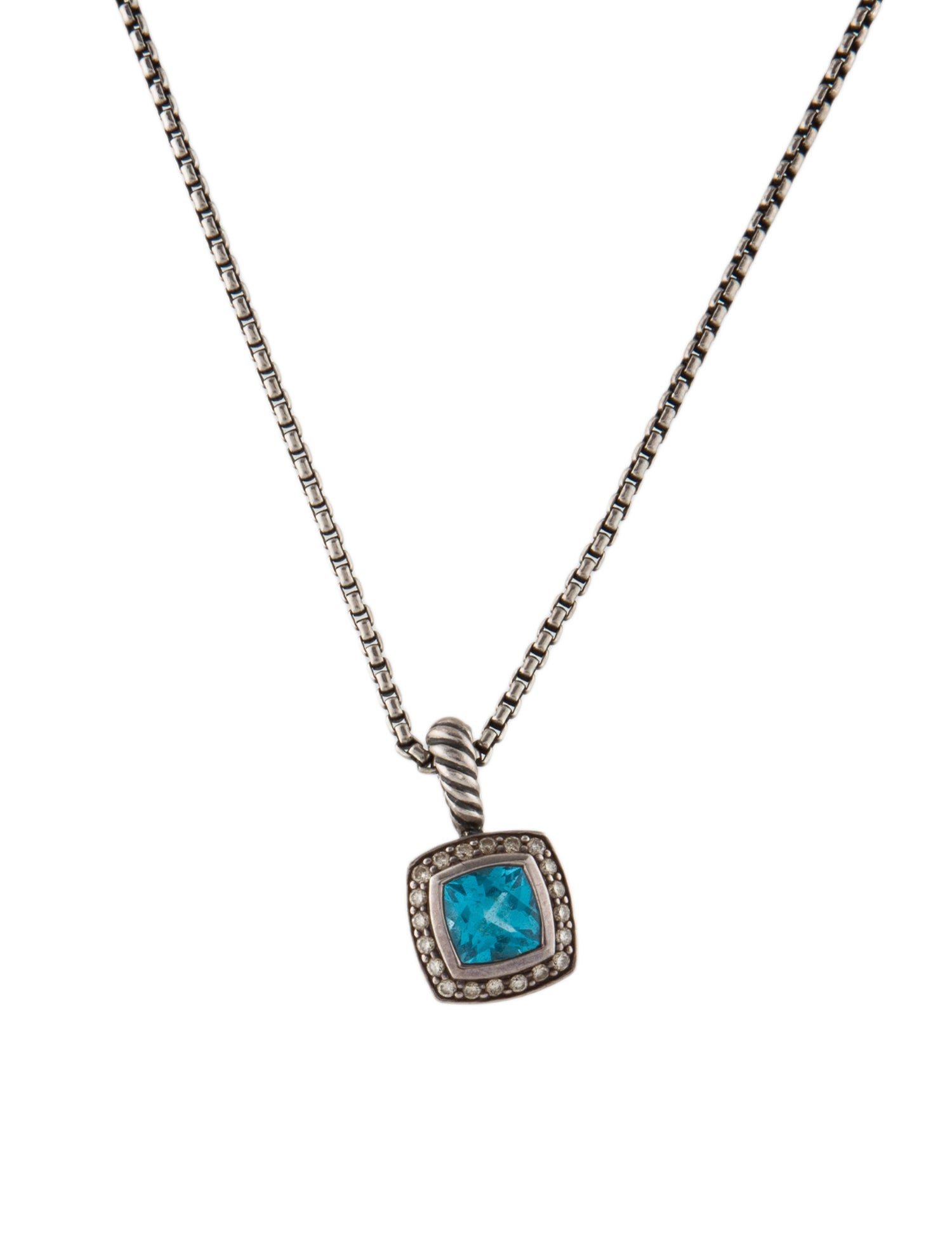 David Yurman Topaz & Diamond Petite Albion® Pendant Necklace