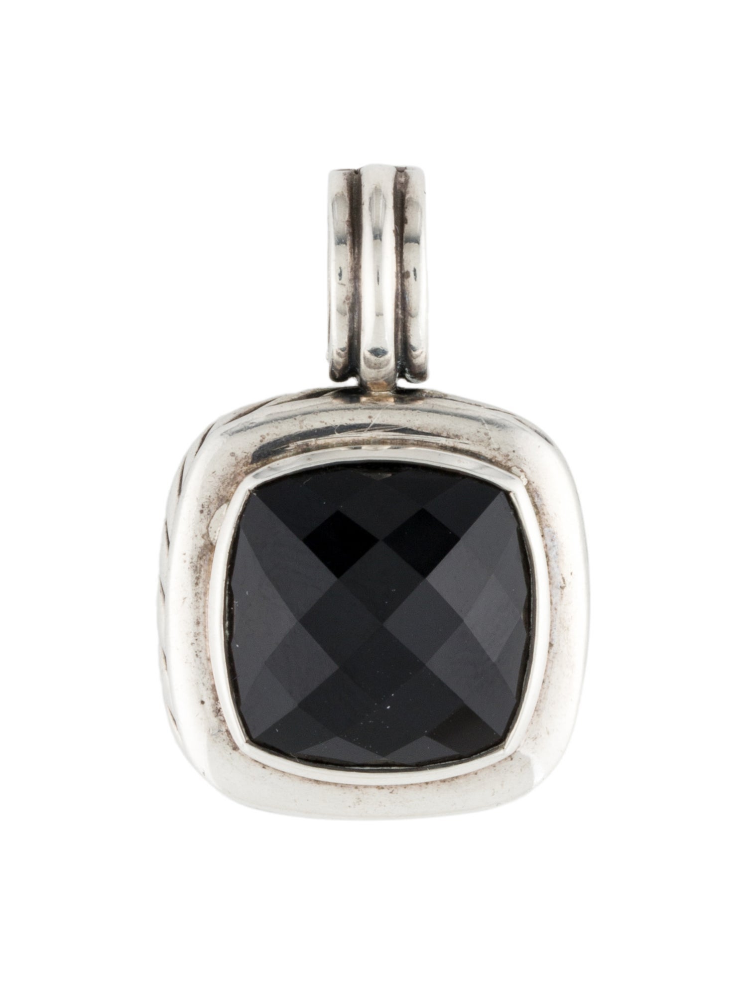 David Yurman Onyx Albion Enhancer Pendant