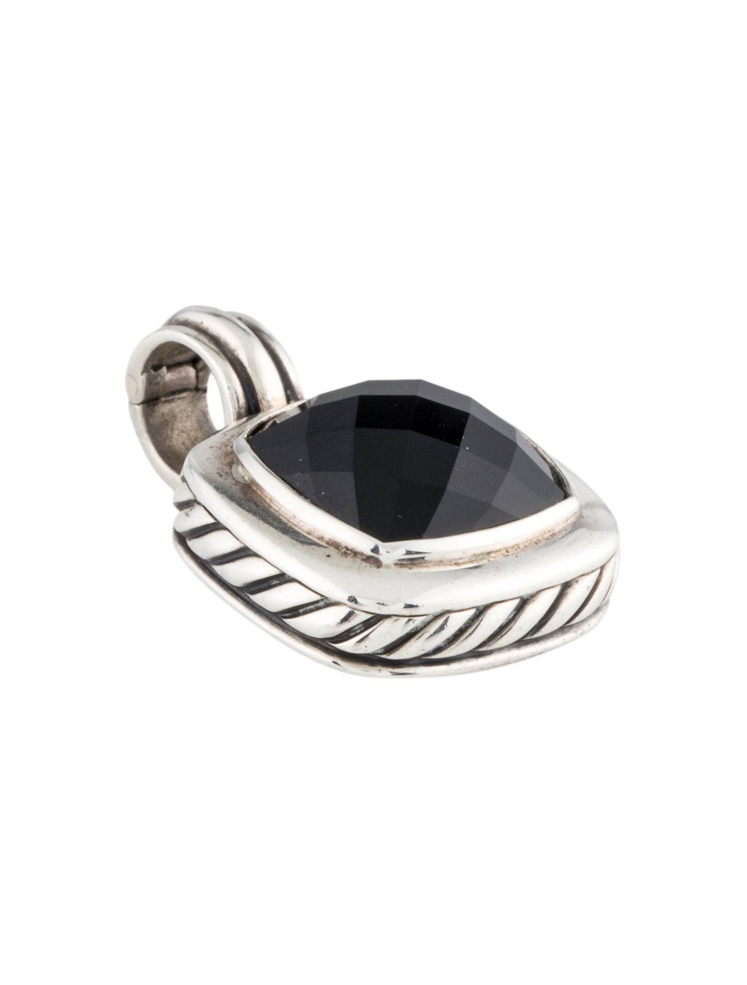David Yurman Onyx Albion Enhancer Pendant