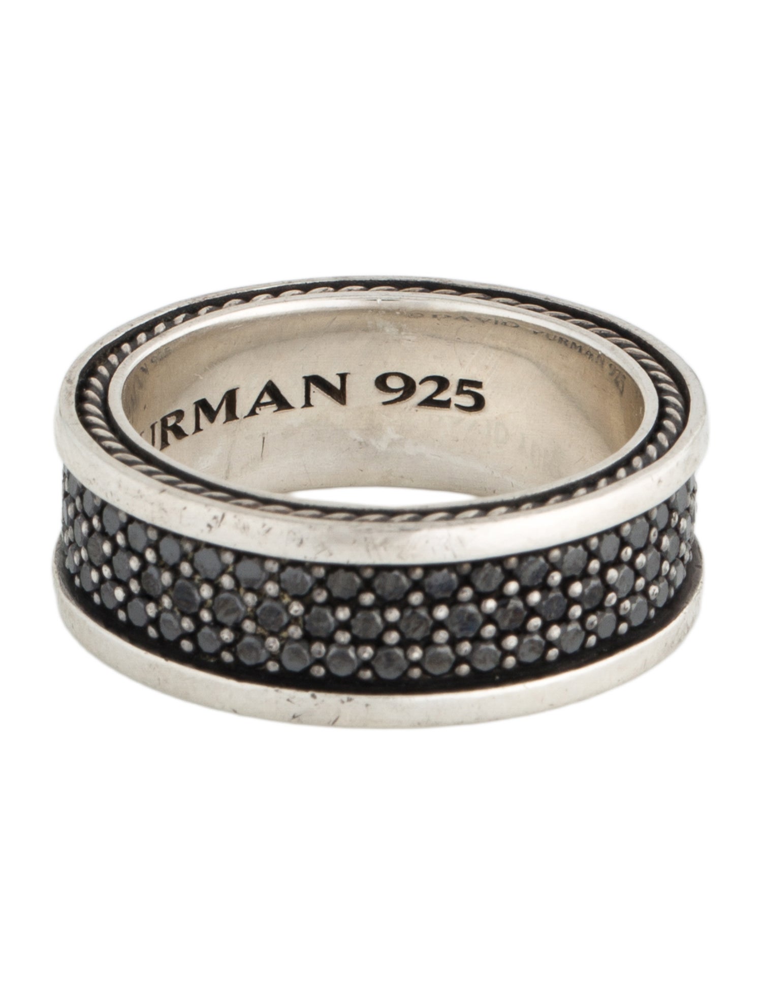 David Yurman Diamond Three Row Streamline Band