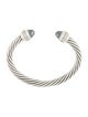 David Yurman Hematite & Diamond Cable Cuff