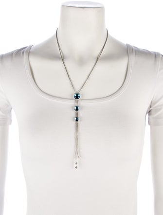 David Yurman Topaz & Diamond Chatelaine® Y Necklace