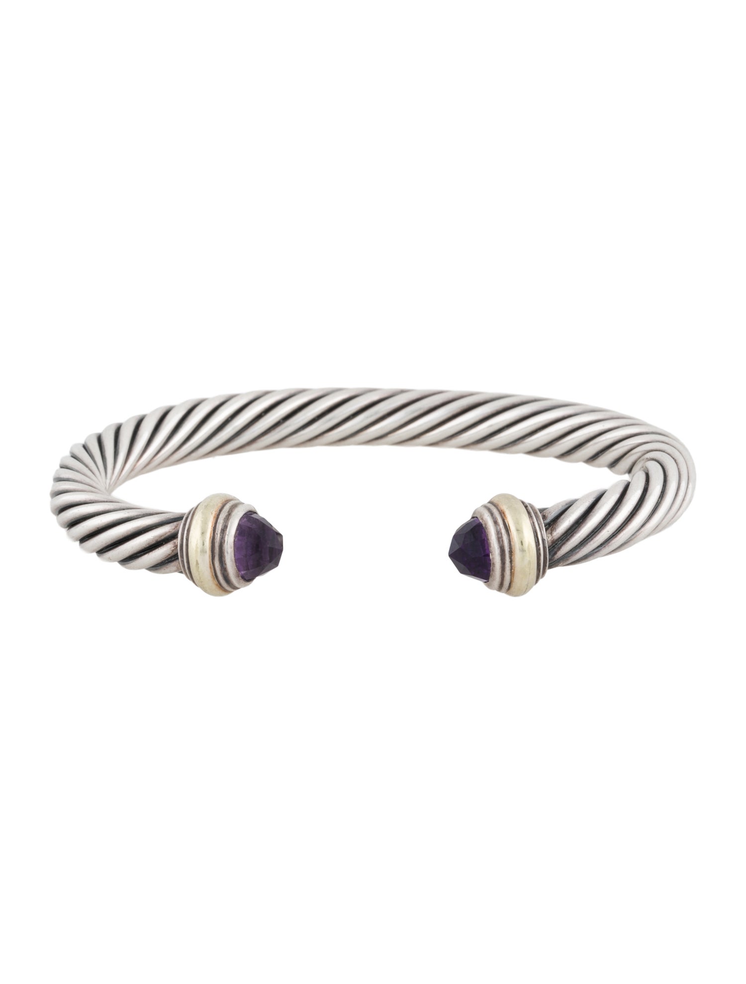David Yurman Amethyst 7MM Classic Cable Bracelet